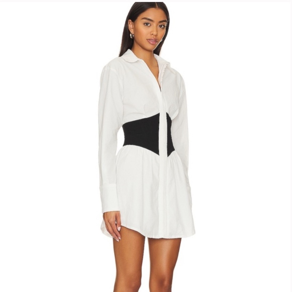 SOVERE Reminisce Corset Shirt Mini Dress Women’s XS S